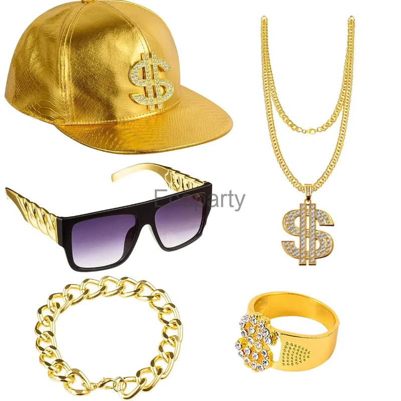 Men'S Accessories In The 80S - Set di accessori per costumi hip-hop