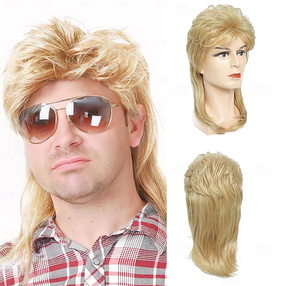 Men'S Accessories In The 80S - HAIRJOY Parrucche sintetiche per uomo, parrucche
