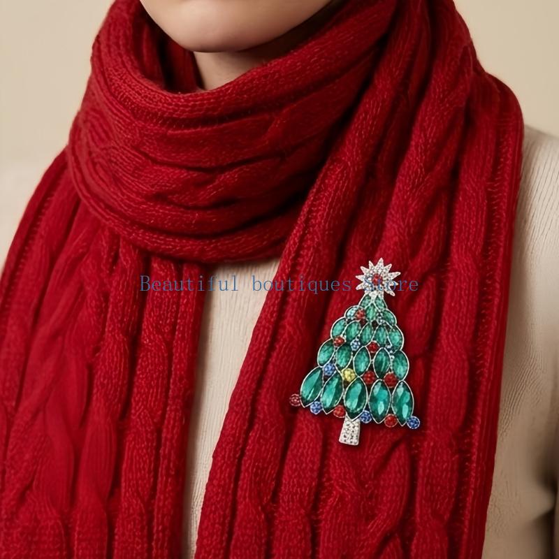 Men Accessories Look - U4LF Spilla per albero Natale con