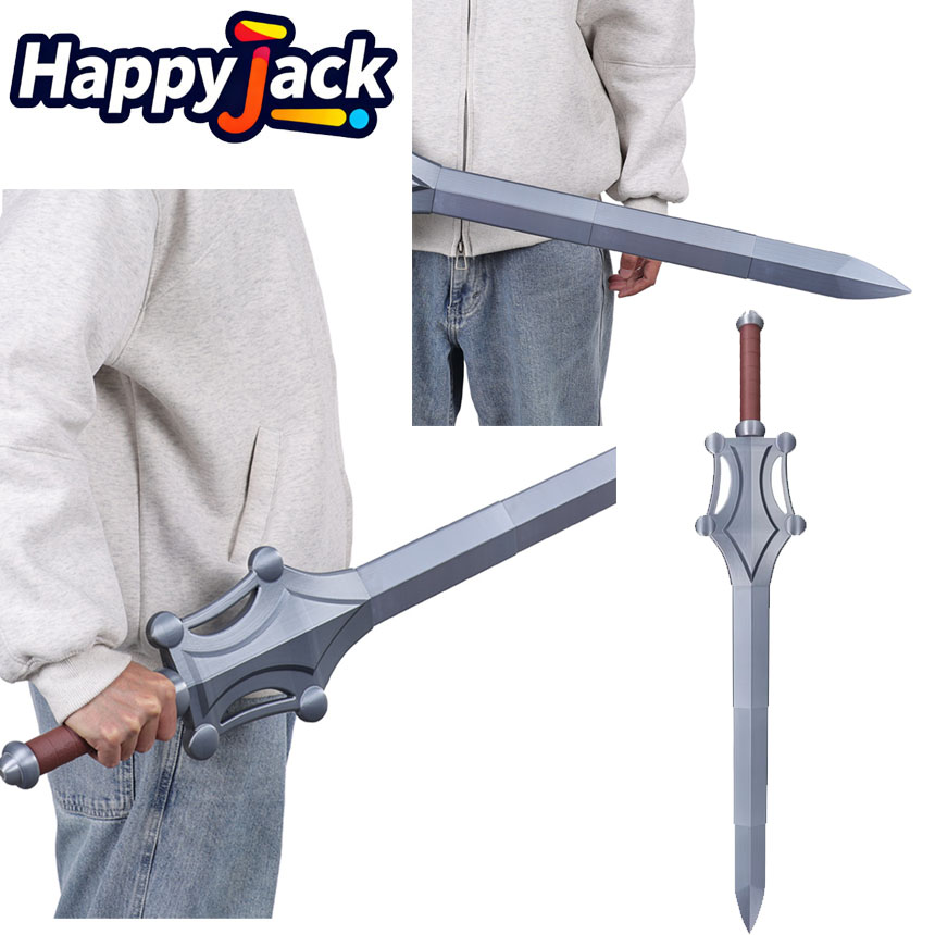 Men Accessories In Silver - Coltello in Plastica Argento per Cosplay