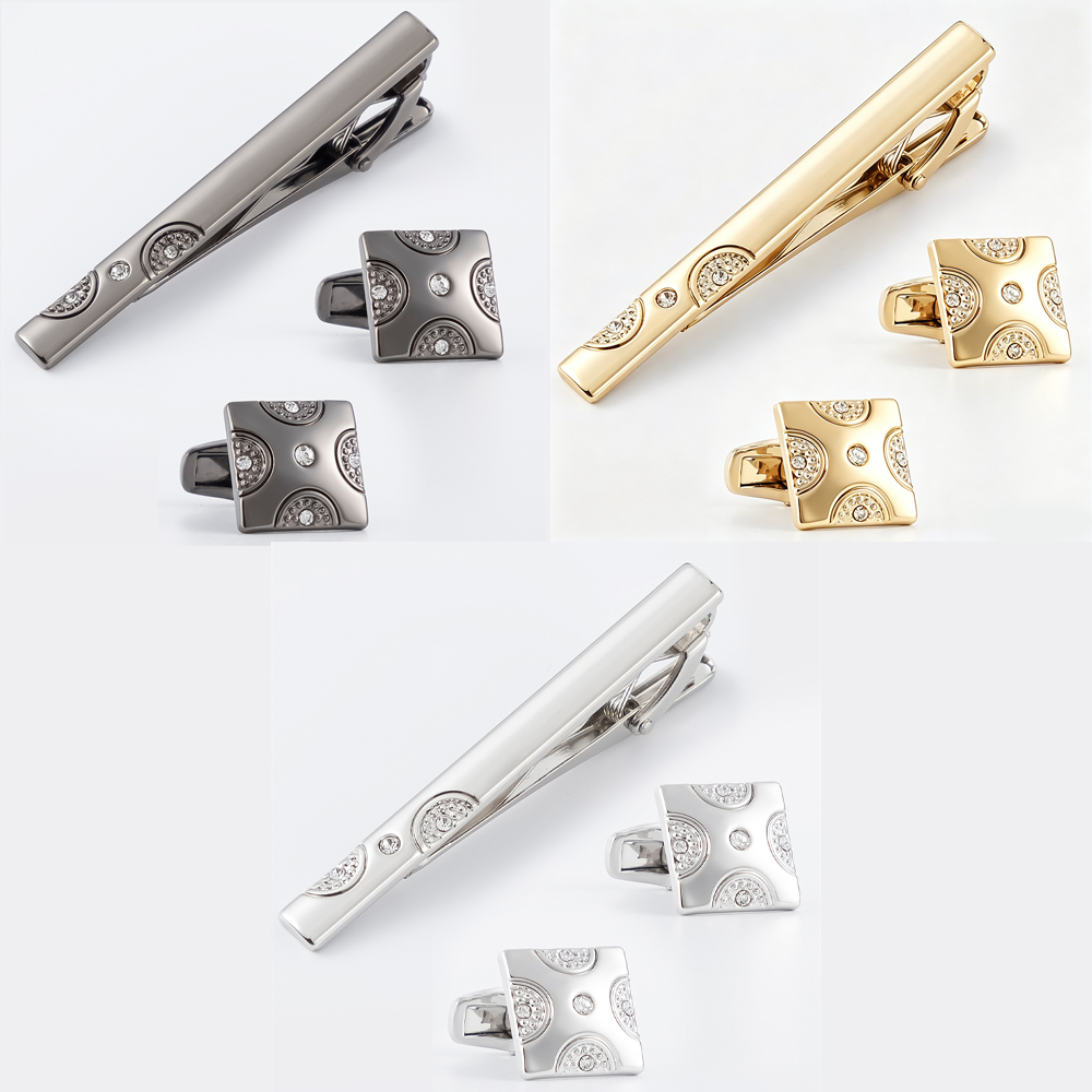 Tie Clip Set - Set di Fermacravatta e Gemelli in