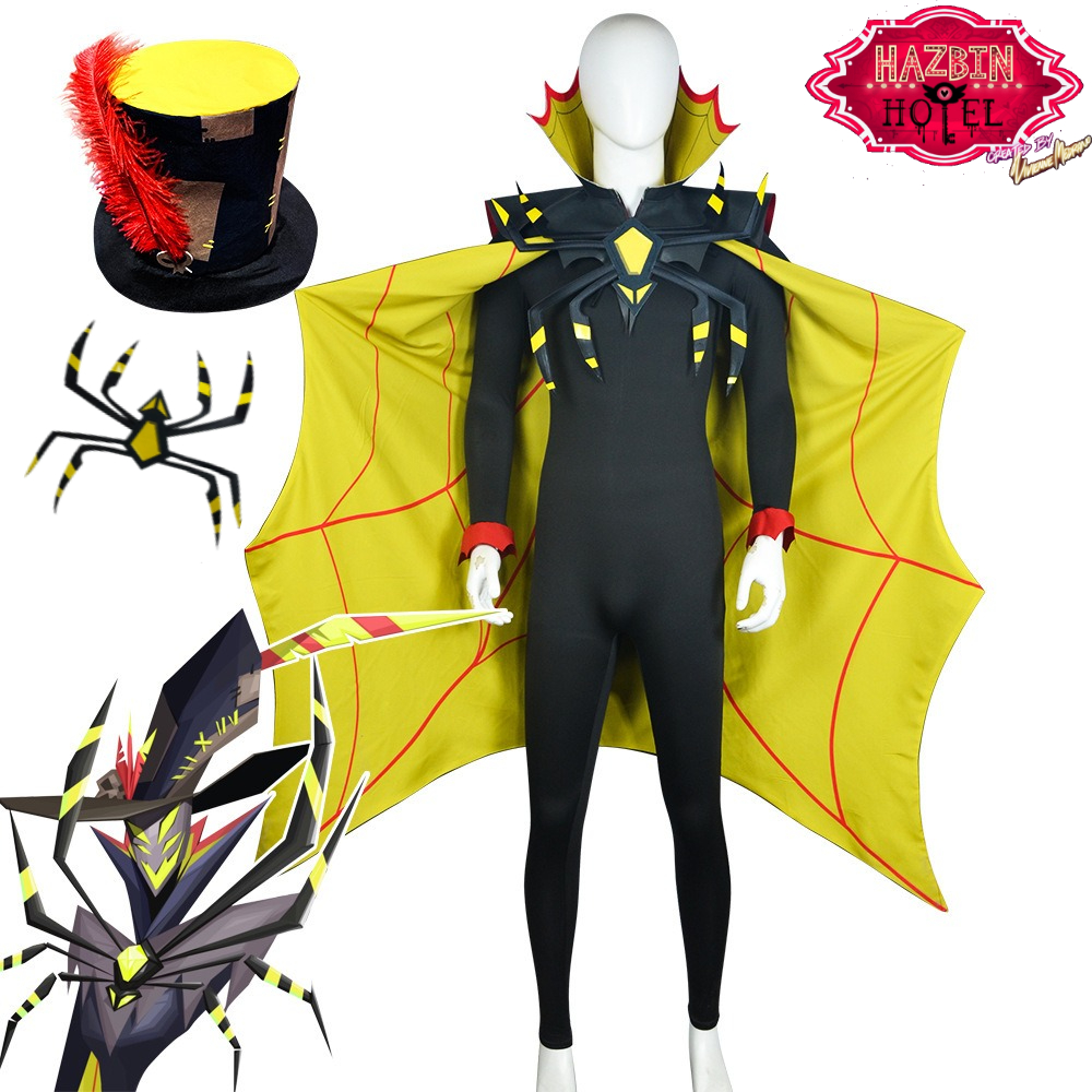 Men Accessories Hat - Costume Cosplay Hazbin Hotel, Set Cappotto
