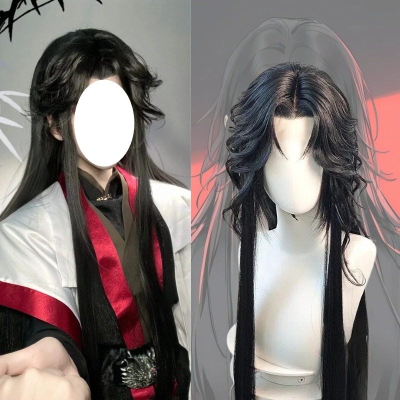 Men Accessories For Suit - Parrucca personalizzata Luo Binghe da anime