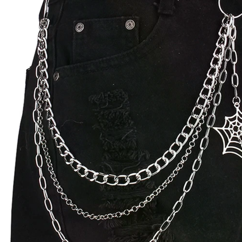 Men Accessories Chain - Catena per Pantaloni in Metallo Stile
