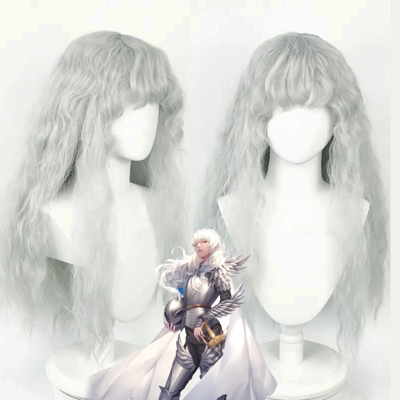 Men Accessories In Silver - Gioco Anime Berserk Parrucca Cosplay Griffith