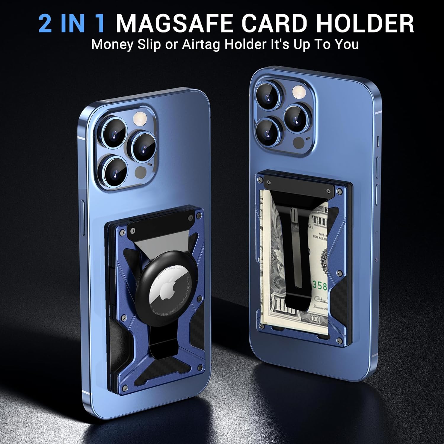 Phone Wallet Combo - Clip Portasoldi MagSafe con Supporto per