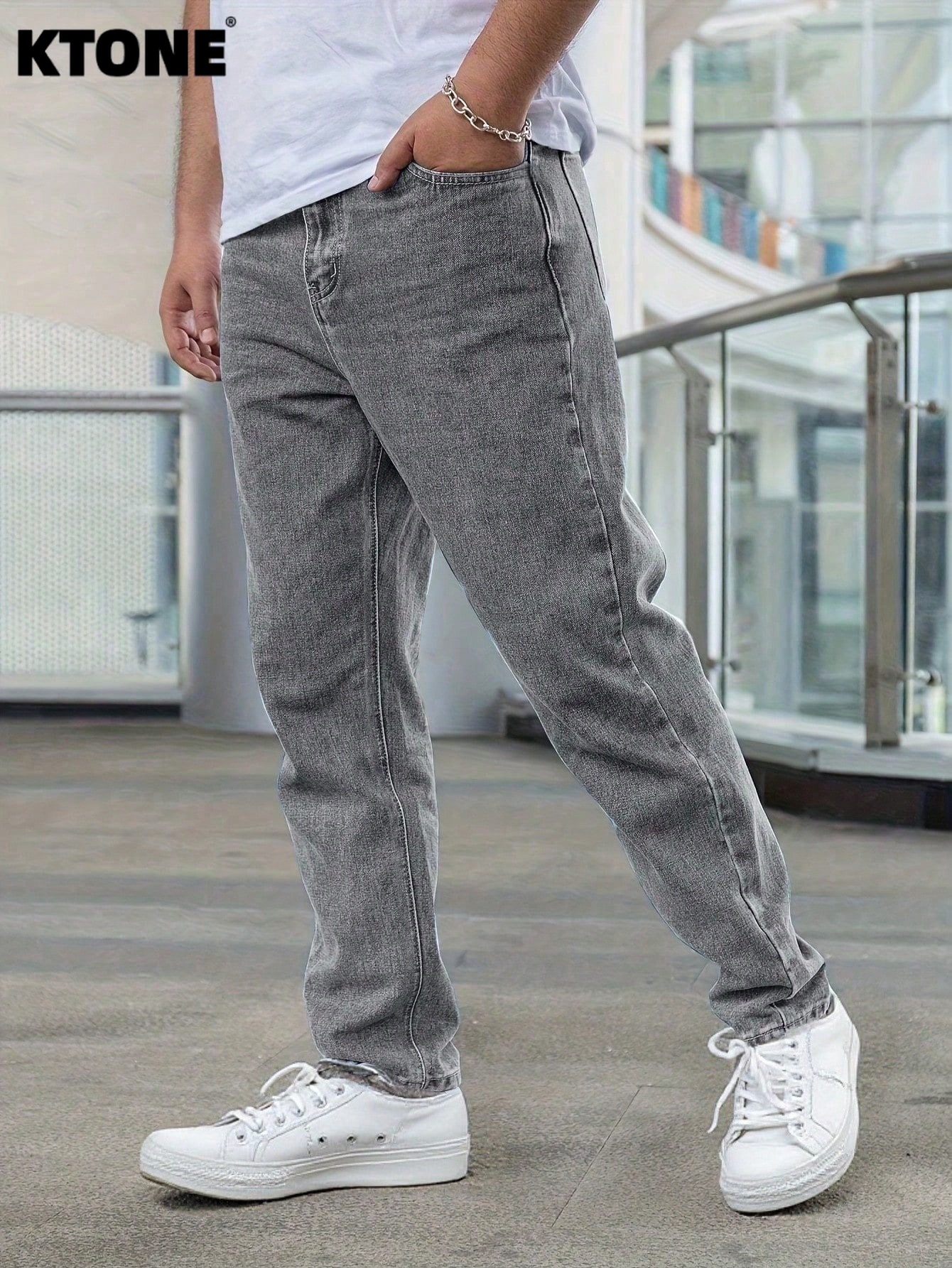 Men Accessories Look - Jeans Slim Originali per Uomo, Look