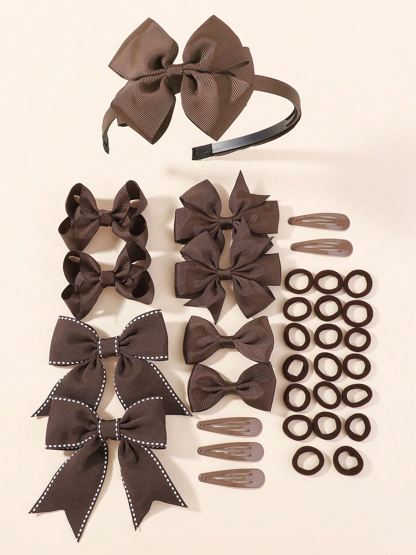 Tie Clip Set - Set di 34 Accessori per Capelli
