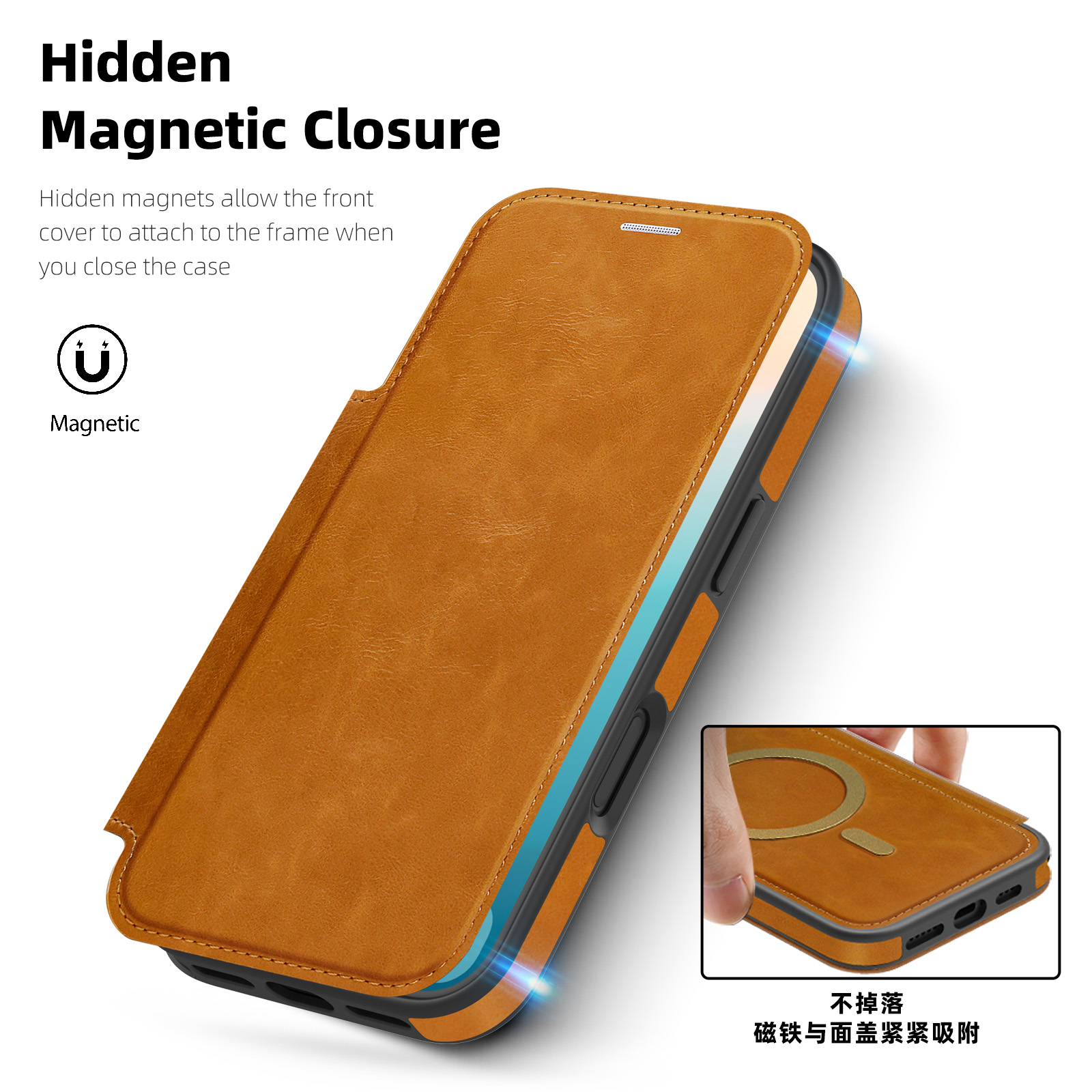 Phone Wallet Combo - Custodia a Portafoglio Magnetica di Lusso