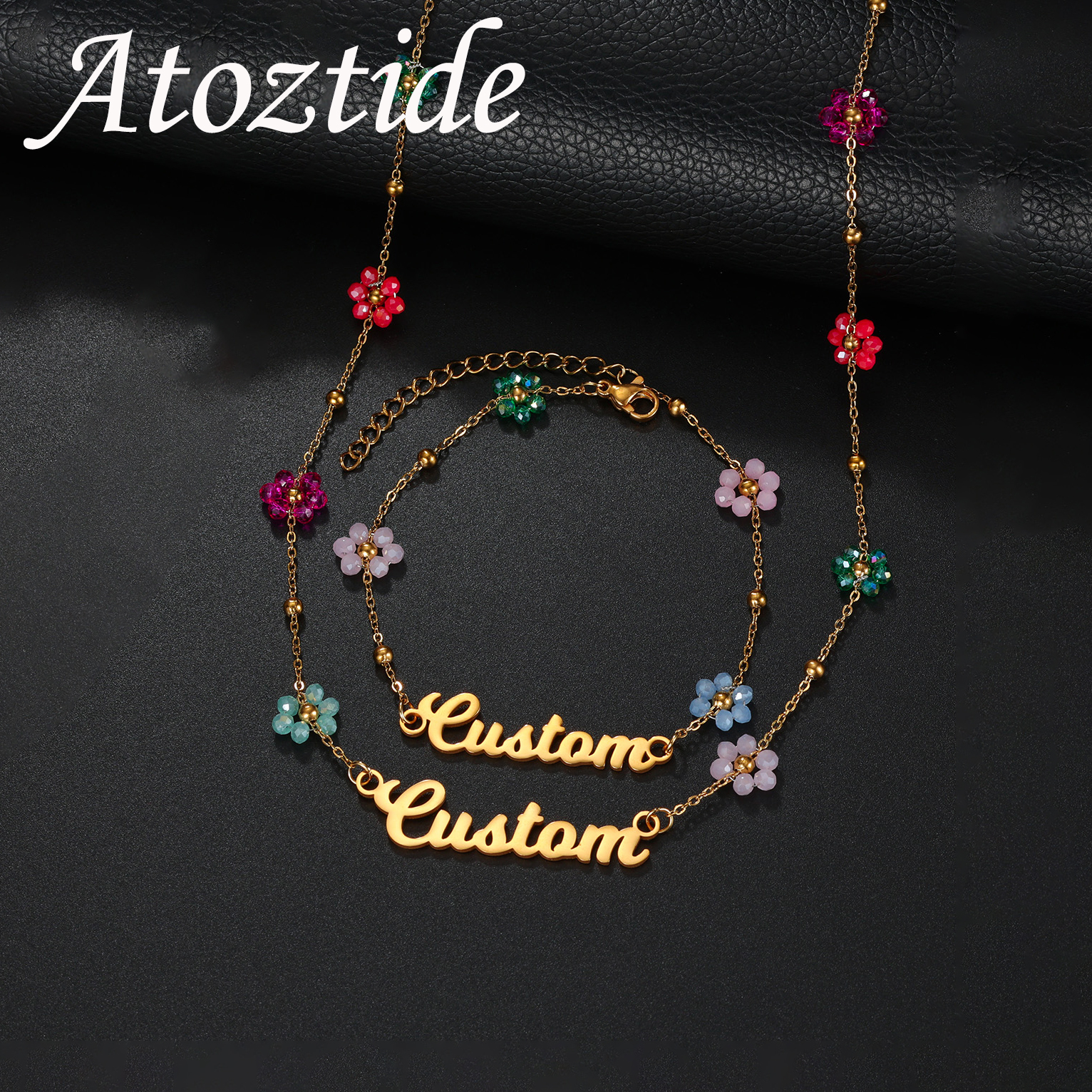 Men'S Accessories Jewelry Bracelet - Set di gioielli con nome personalizzato