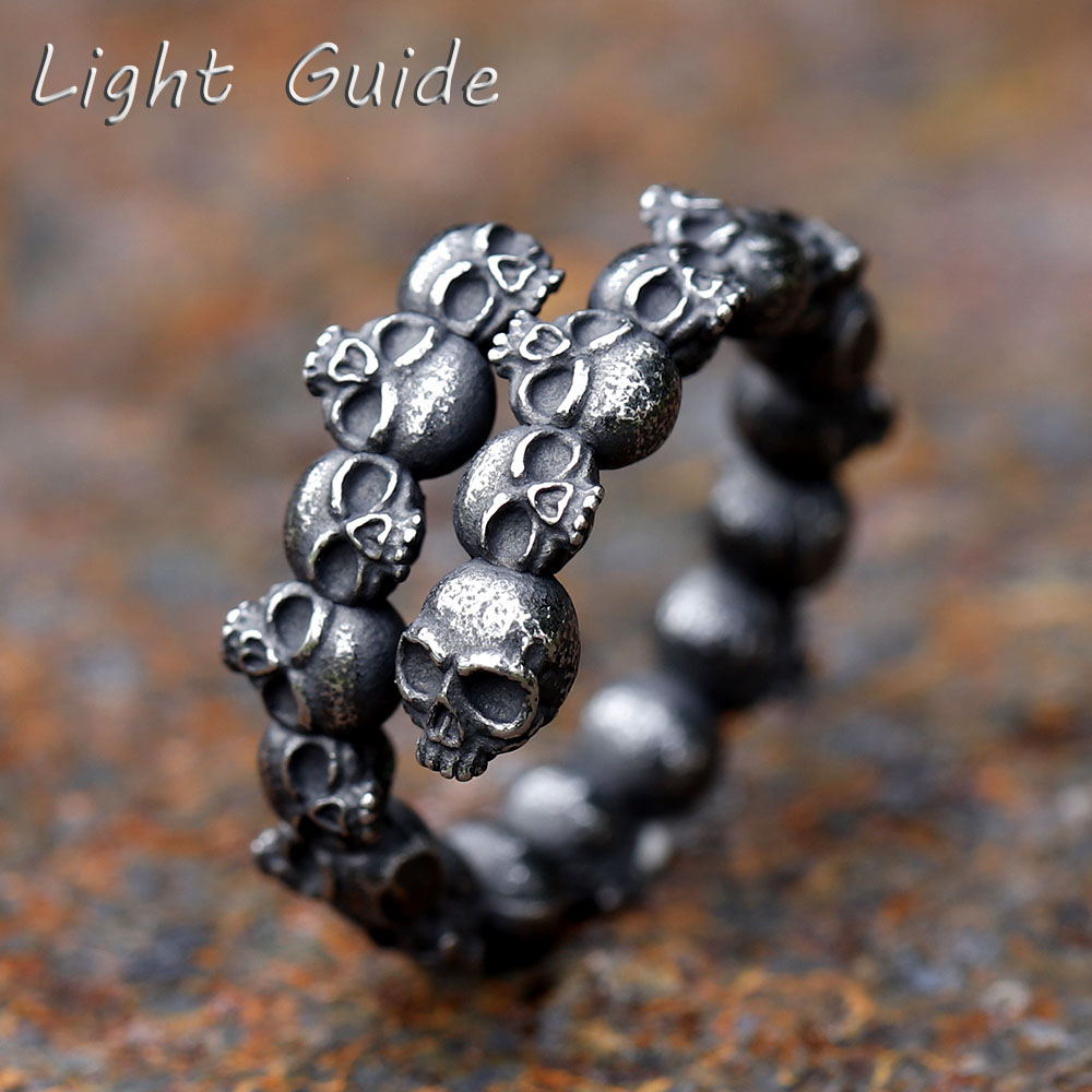 Men Accessories Guide - 2023 nuovi anelli con teschio in