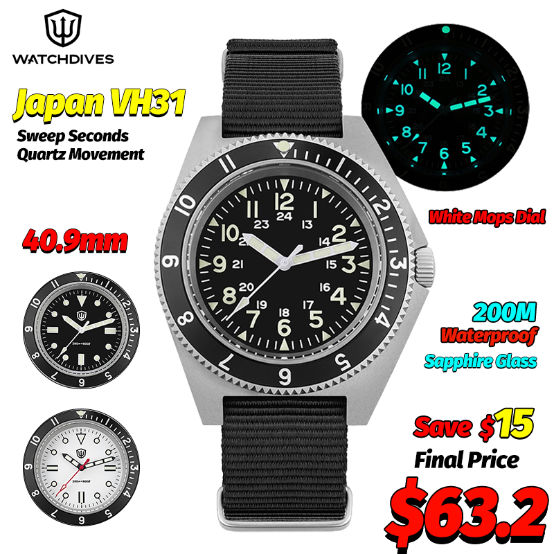 Young Men'S Accessories - Watchdives WD1972 Orologio al quarzo Zaffiro