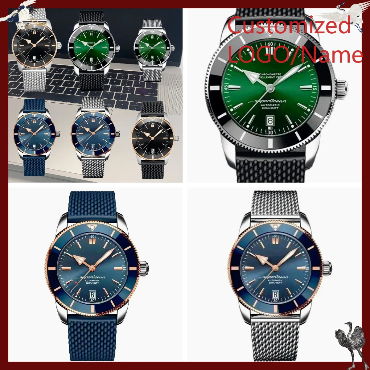 Young Men'S Accessories - Orologio Meccanico Automatico Sportivo Personalizzato A1212