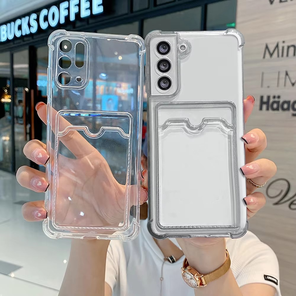 Phone Wallet Combo - Custodia Trasparente in Silicone con Slot