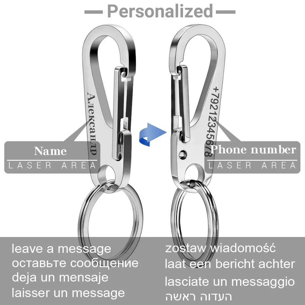 Portachiavi in acciaio inossid - Men Accessories In Silver recensione e prezzo