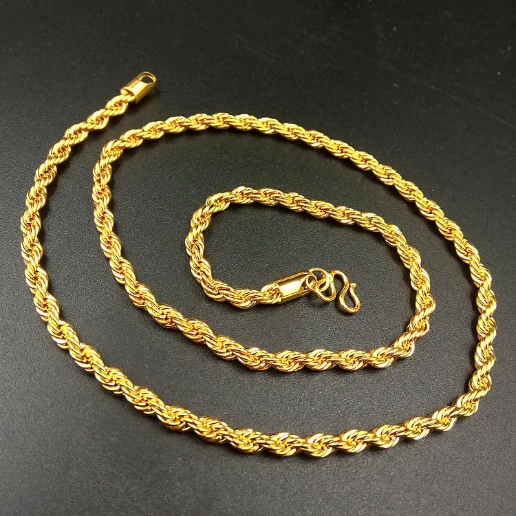 Collana da uomo in vero oro 24 - Men Accessories Look recensione e prezzo