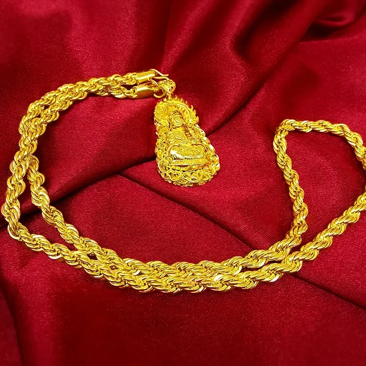 Collana da uomo in vero oro 24 - Men Accessories Look recensione e prezzo