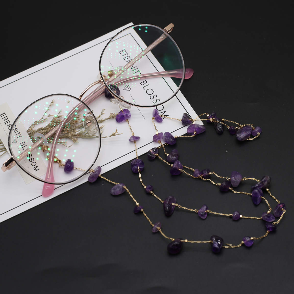 Pietra ametista naturale con p - Men Accessories Chain recensione e prezzo