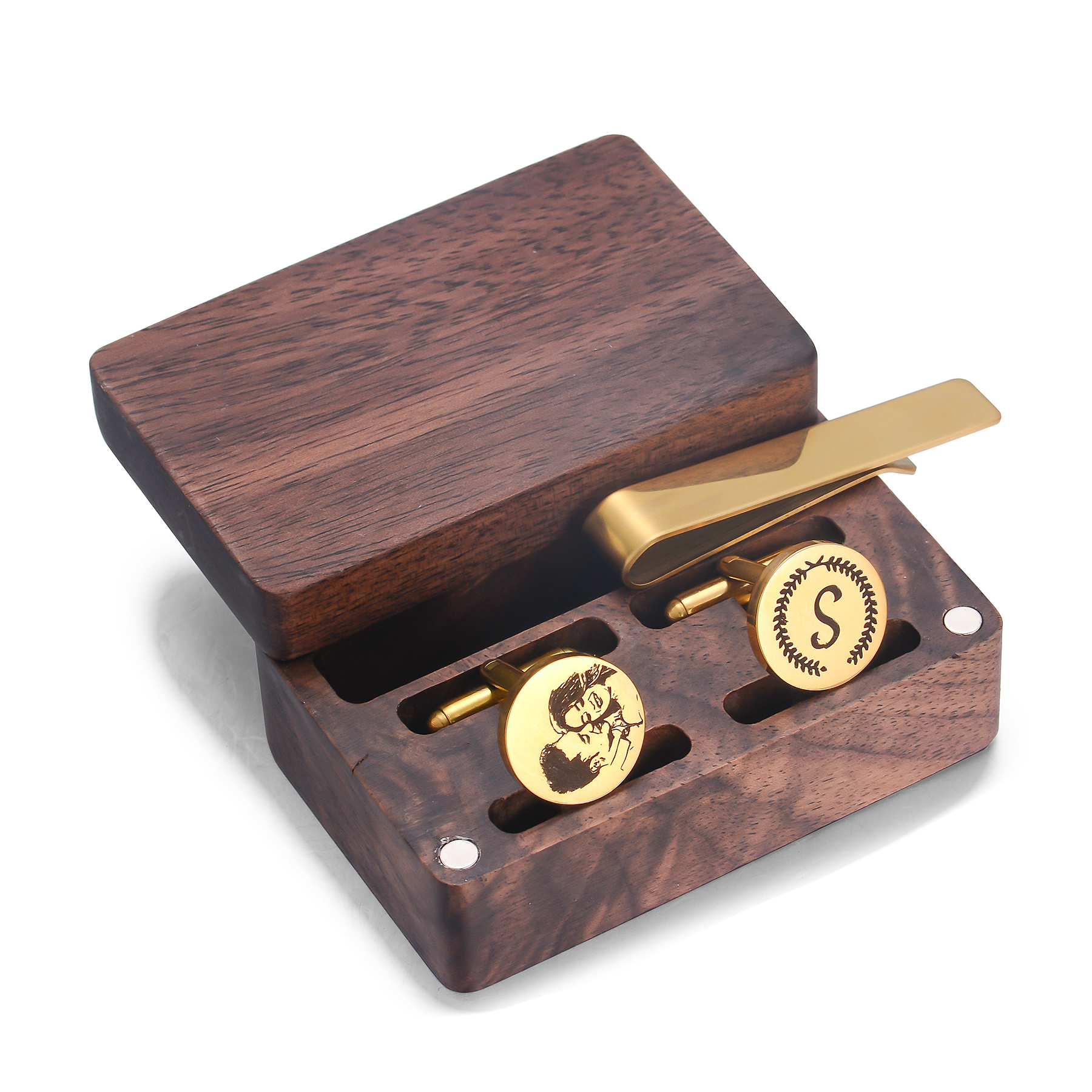 Gemelli in metallo personalizz - Tie Clip Set recensione e prezzo