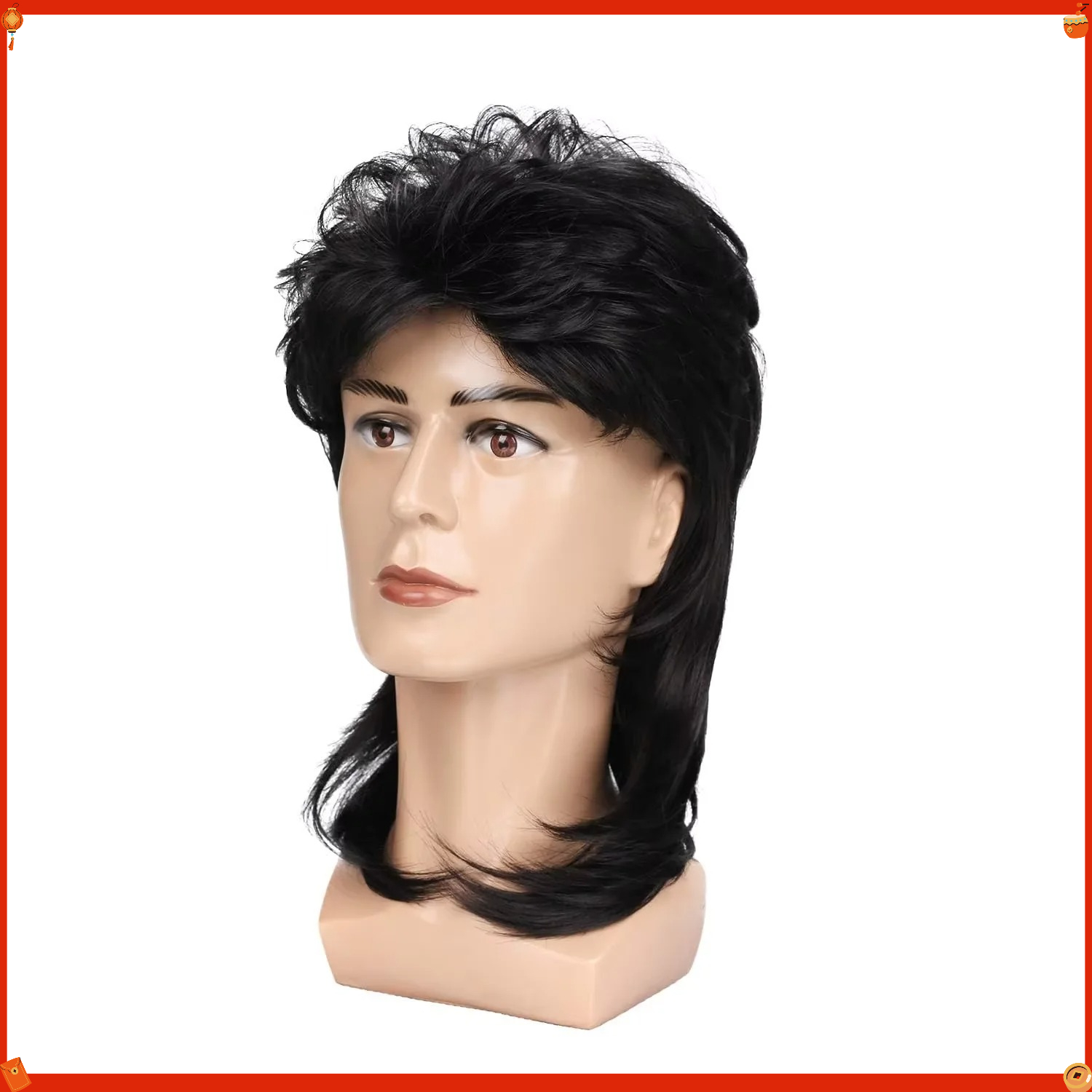 Parrucca Sintetica Stile Mulle - Men'S Accessories In The 80S recensione e prezzo