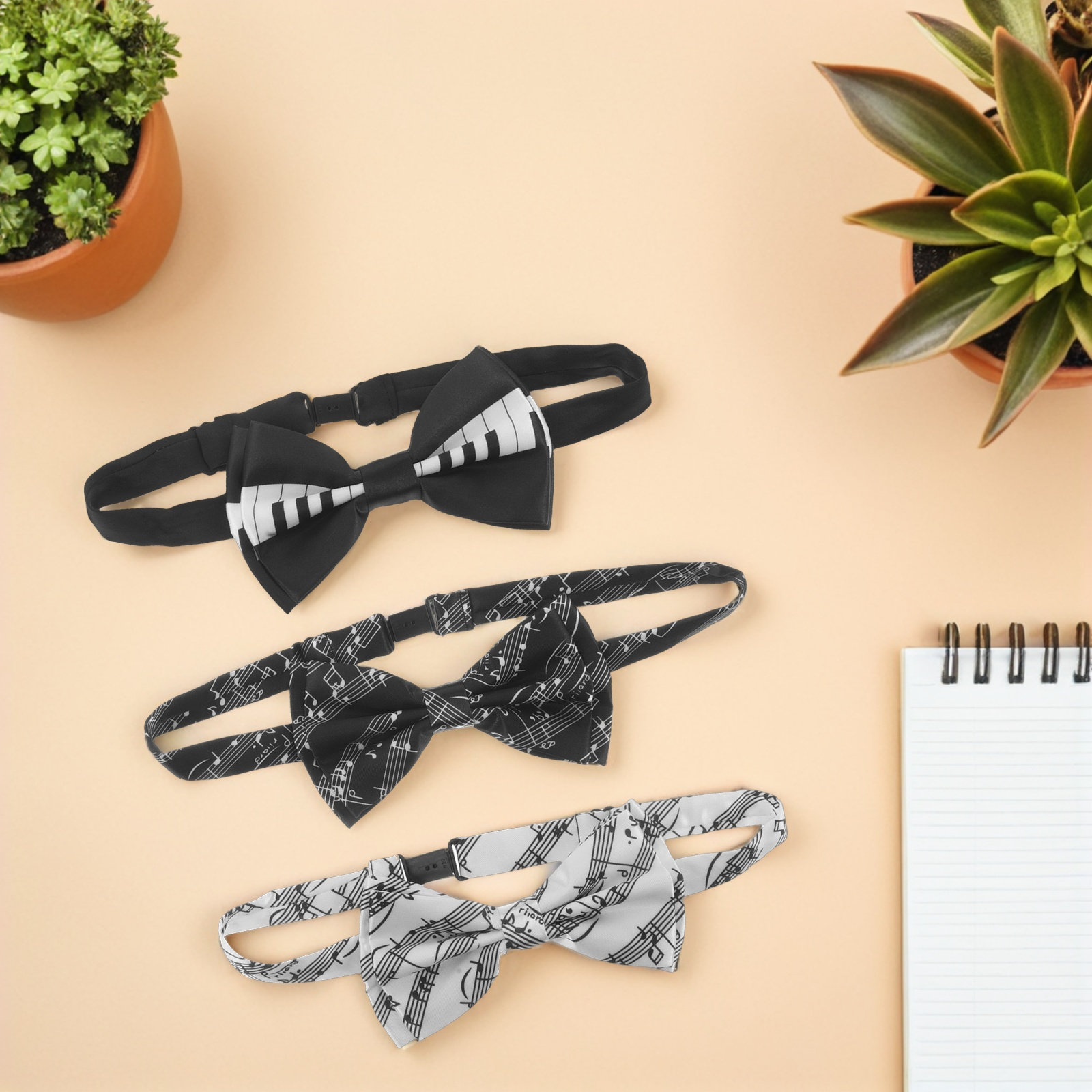 Set di 3 Papillon a Tema Music - Tie Clip Set recensione e prezzo