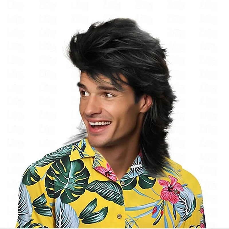 Parrucche da uomo con mulet pe - Men'S Accessories In The 80S recensione e prezzo