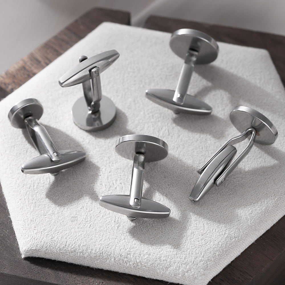 5 pezzi gemelli in acciaio ino - Young Men'S Accessories recensione e prezzo