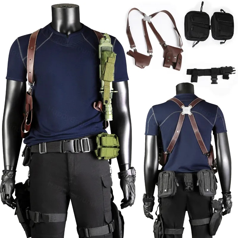 ♥   Nuovo Costume Cosplay Leon - Men Accessories Look recensione e prezzo
