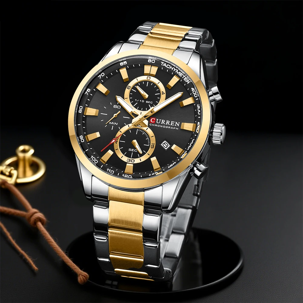 CURREN Casual Quarzo Crono Oro - Young Men'S Accessories recensione e prezzo