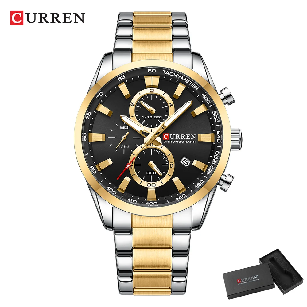 CURREN Casual Quarzo Crono Oro - Young Men'S Accessories recensione e prezzo