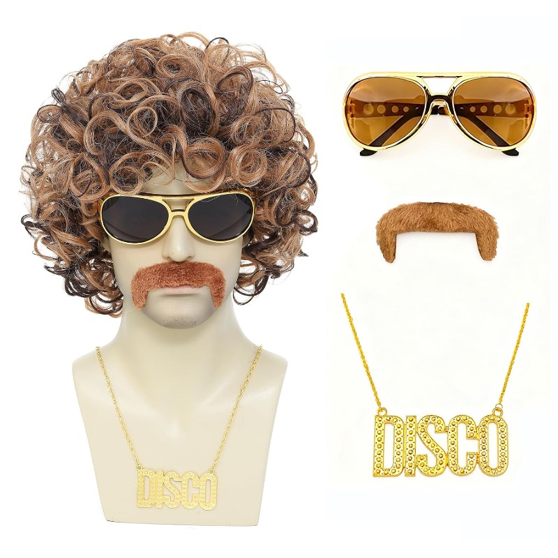 Set Costume Disco Anni '70/'80 - Men'S Accessories In The 80S recensione e prezzo