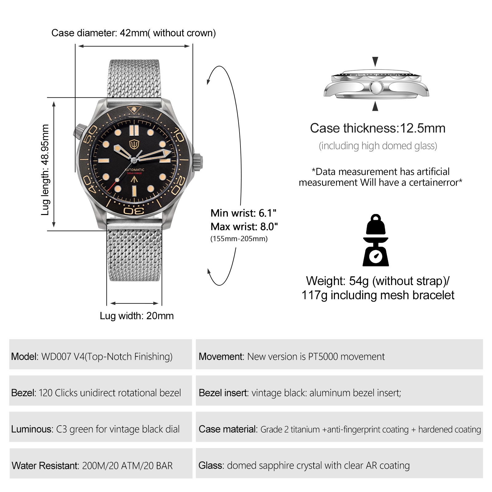 Watchdives WD007 V4 Orologio s - Young Men'S Accessories recensione e prezzo