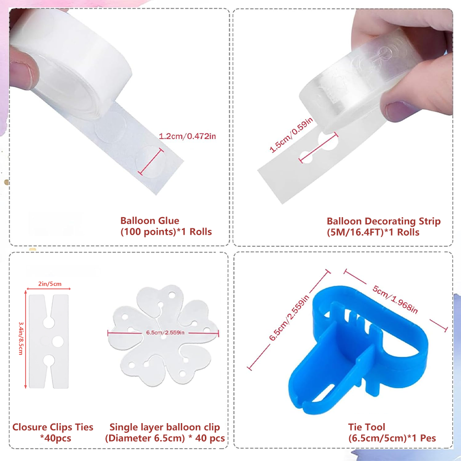 Kit per Arco di Palloncini 83  - Tie Clip Set recensione e prezzo
