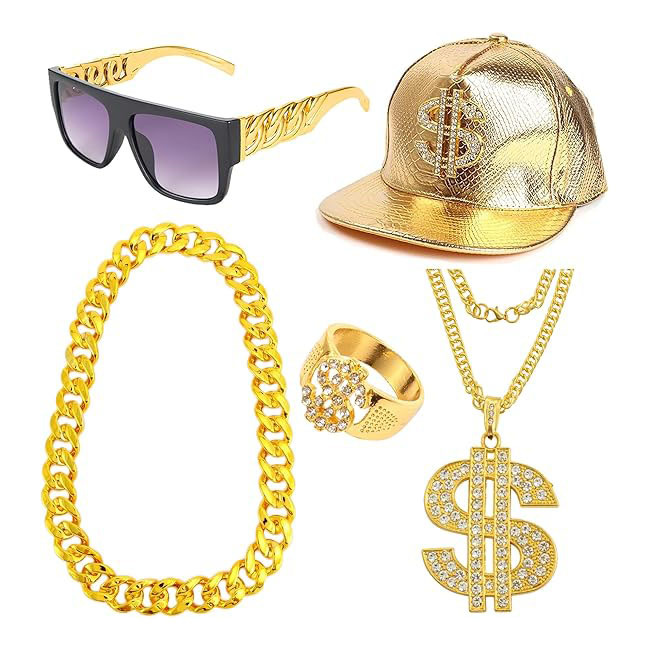 Set di Accessori per Costume H - Men'S Accessories In The 80S recensione e prezzo