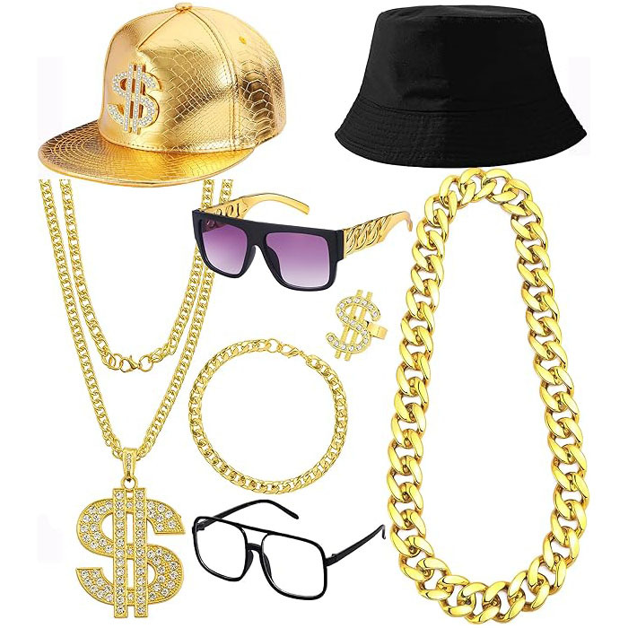 Set di Accessori per Costume H - Men'S Accessories In The 80S recensione e prezzo
