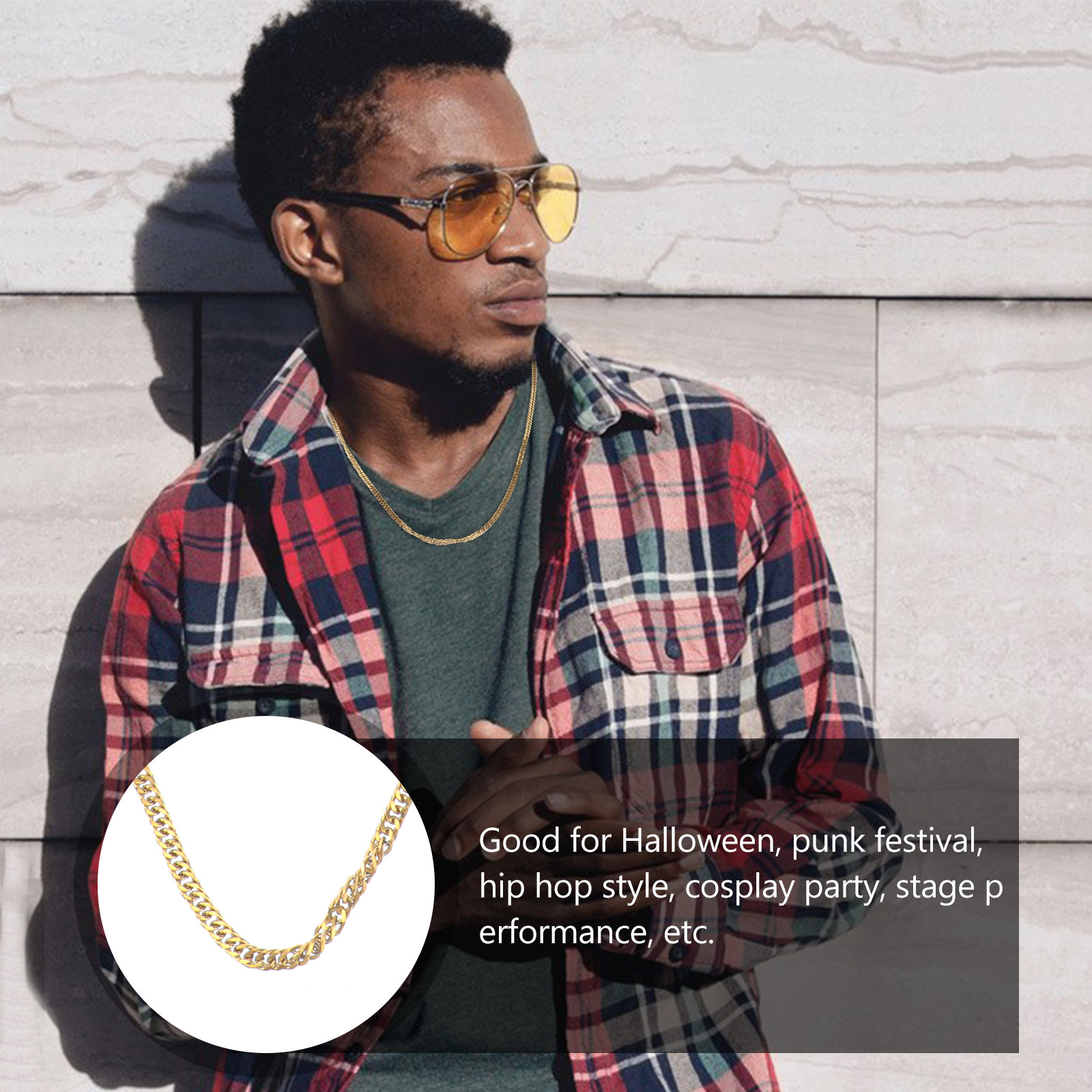 1 Pezzo Collana con Doppia Fib - Men Accessories Chain recensione e prezzo