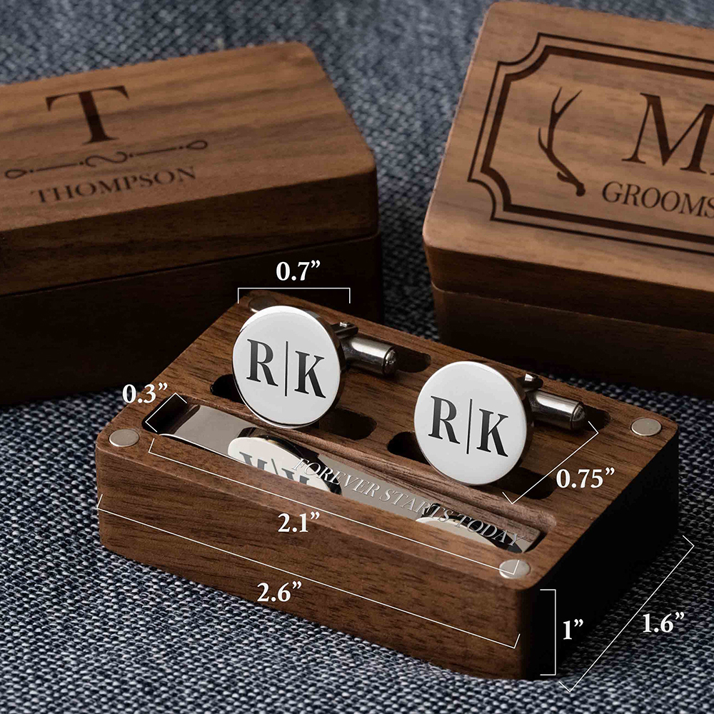 Gemelli in metallo personalizz - Tie Clip Set recensione e prezzo