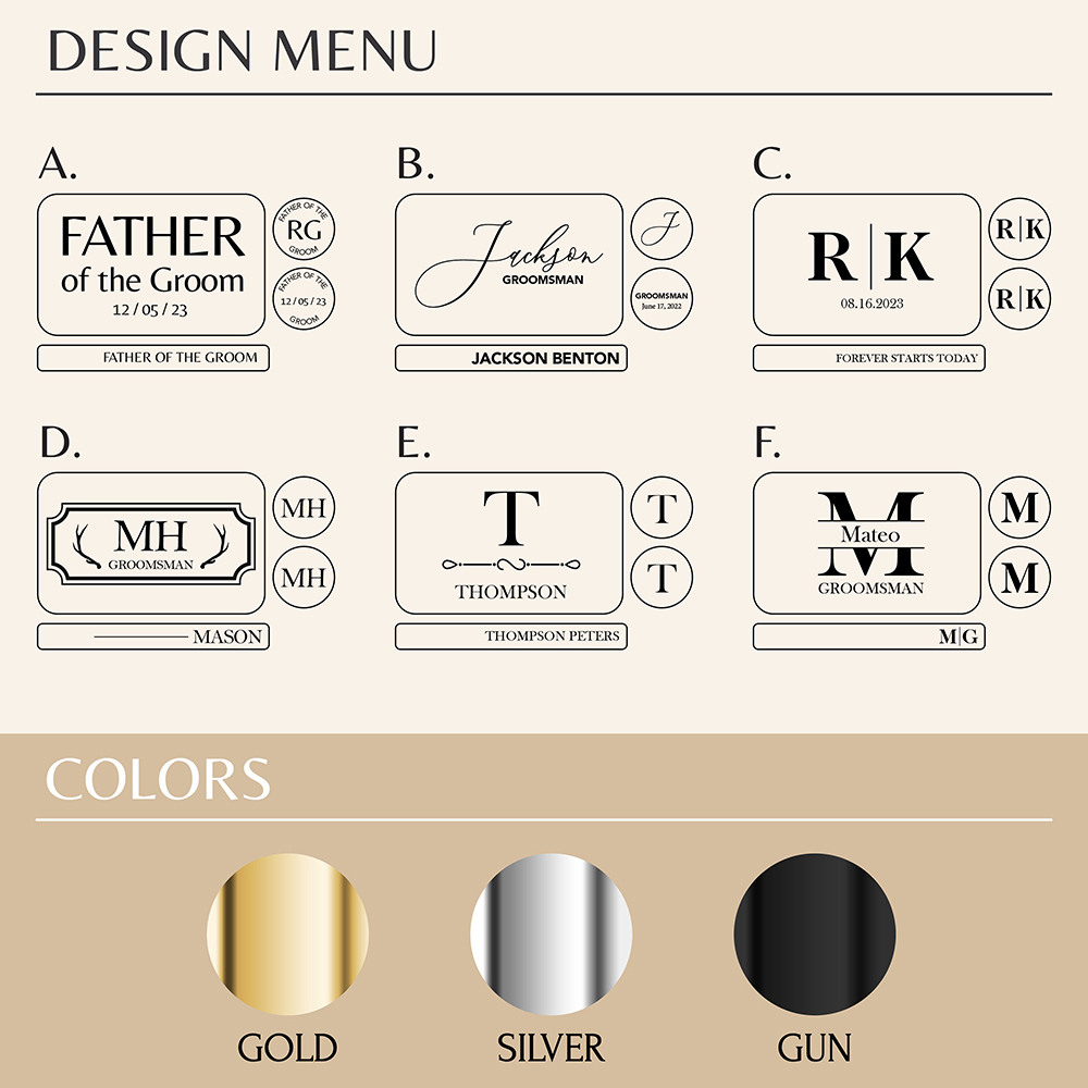 Gemelli in metallo personalizz - Tie Clip Set recensione e prezzo